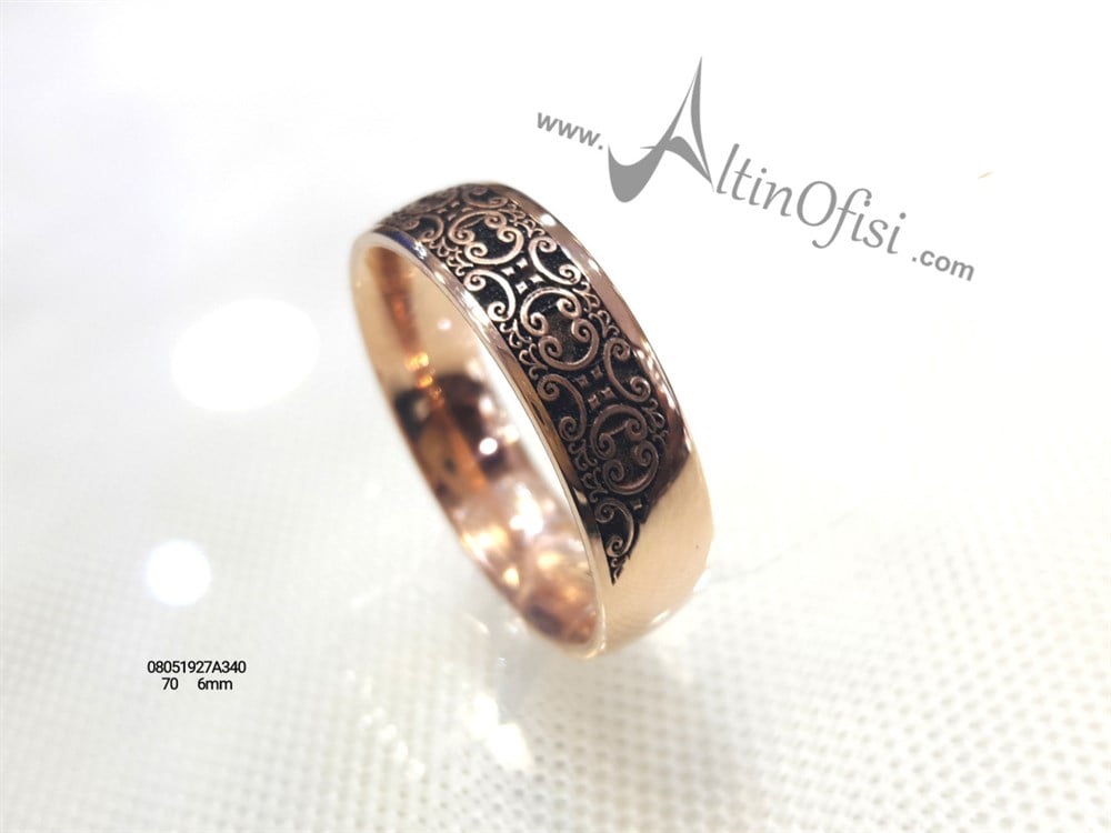 Alyans 6mm Genişlik 14 ayar altın