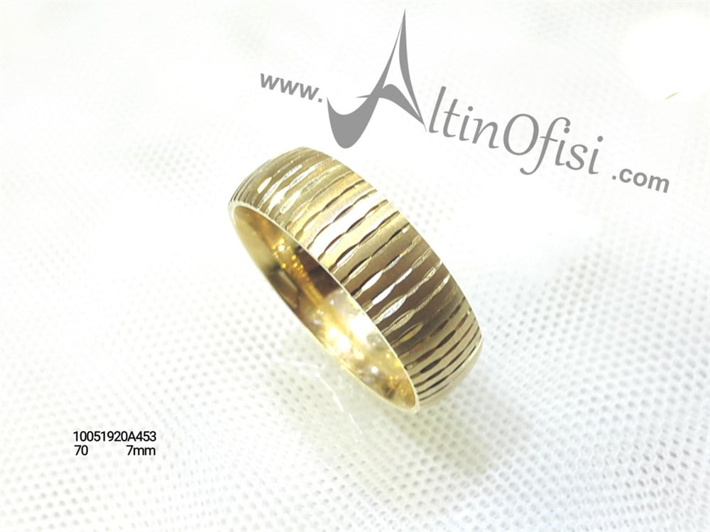 Alyans 7 mm Genişlik 14 ayar altın