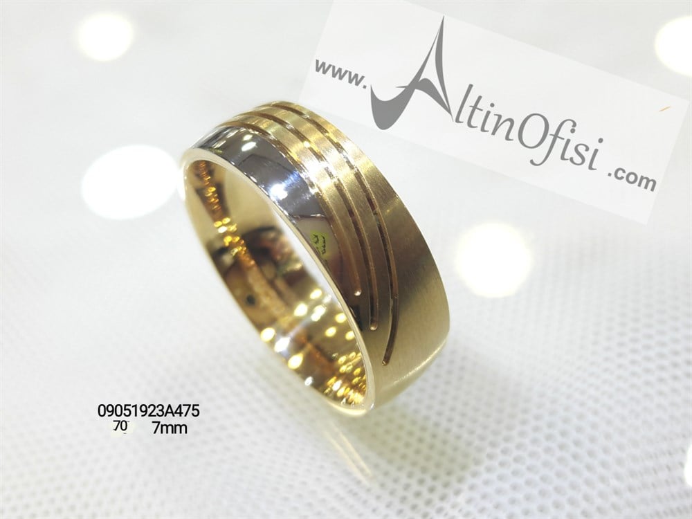 Alyans 7 mm Genişlik 14 ayar altın