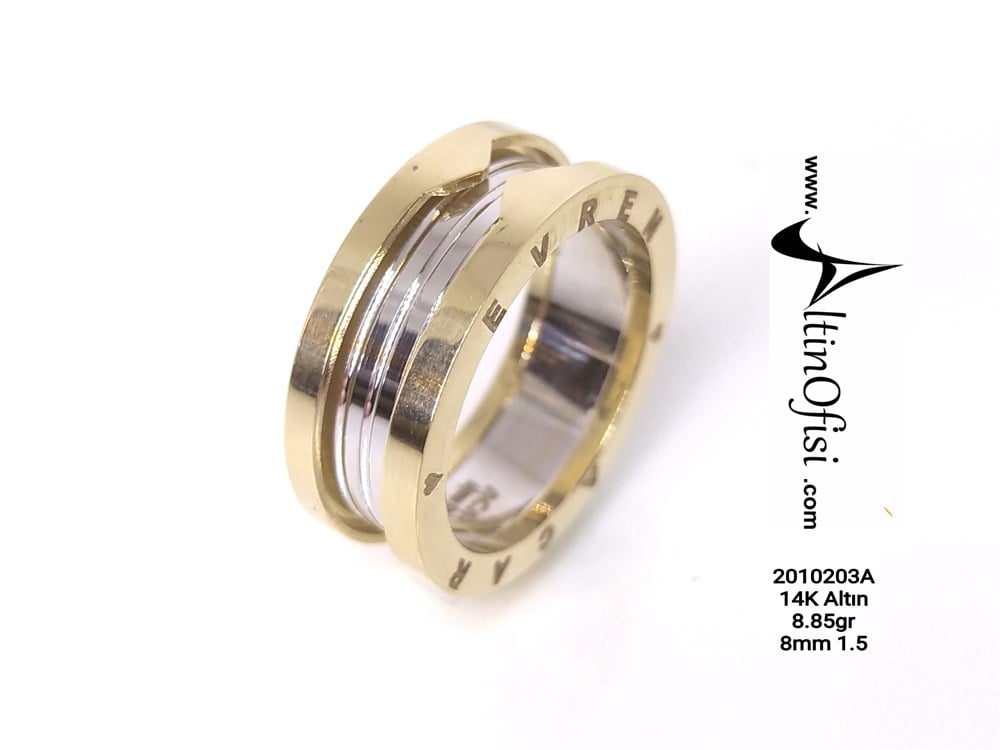 Alyans 8 mm Genişlik 14 ayar altın