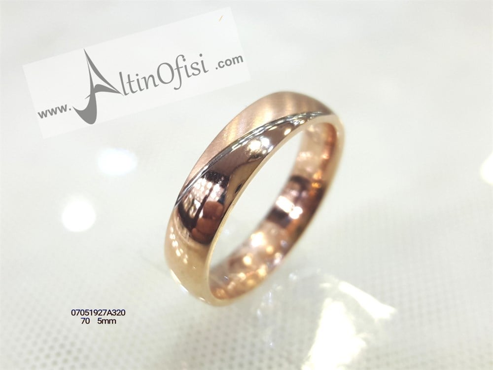 Alyans 5mm Genişlik 14 ayar altın