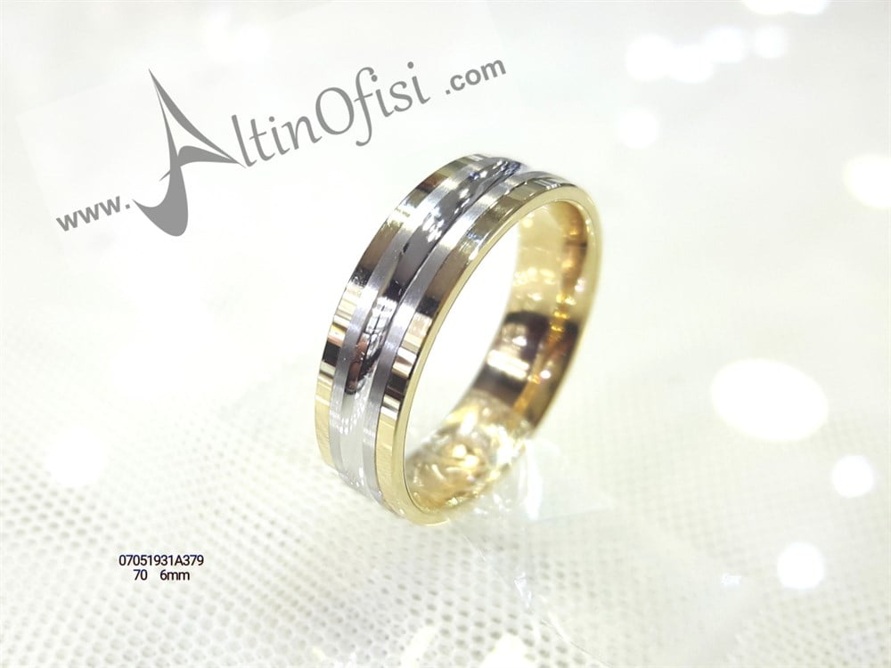 Alyans 6mm Genişlik 14 ayar altın