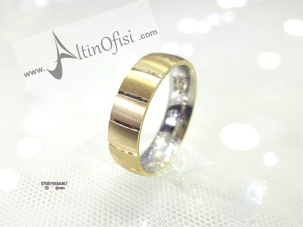 Alyans 6mm Genişlik 14 ayar altın