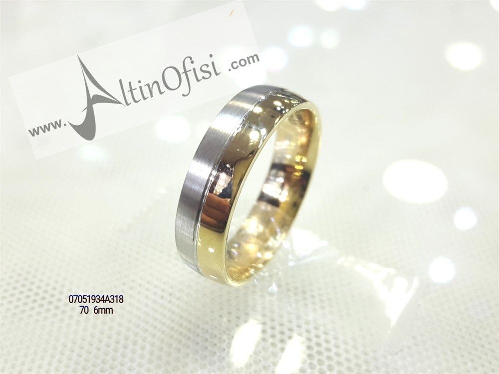 Alyans 6mm Genişlik 14 ayar altın