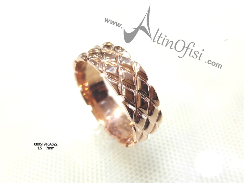 Alyans 7mm Genişlik 14 ayar altın