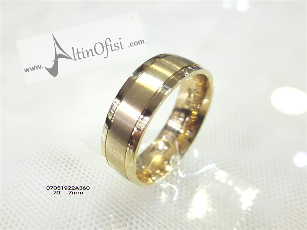 Alyans 7mm Genişlik 14 ayar altın