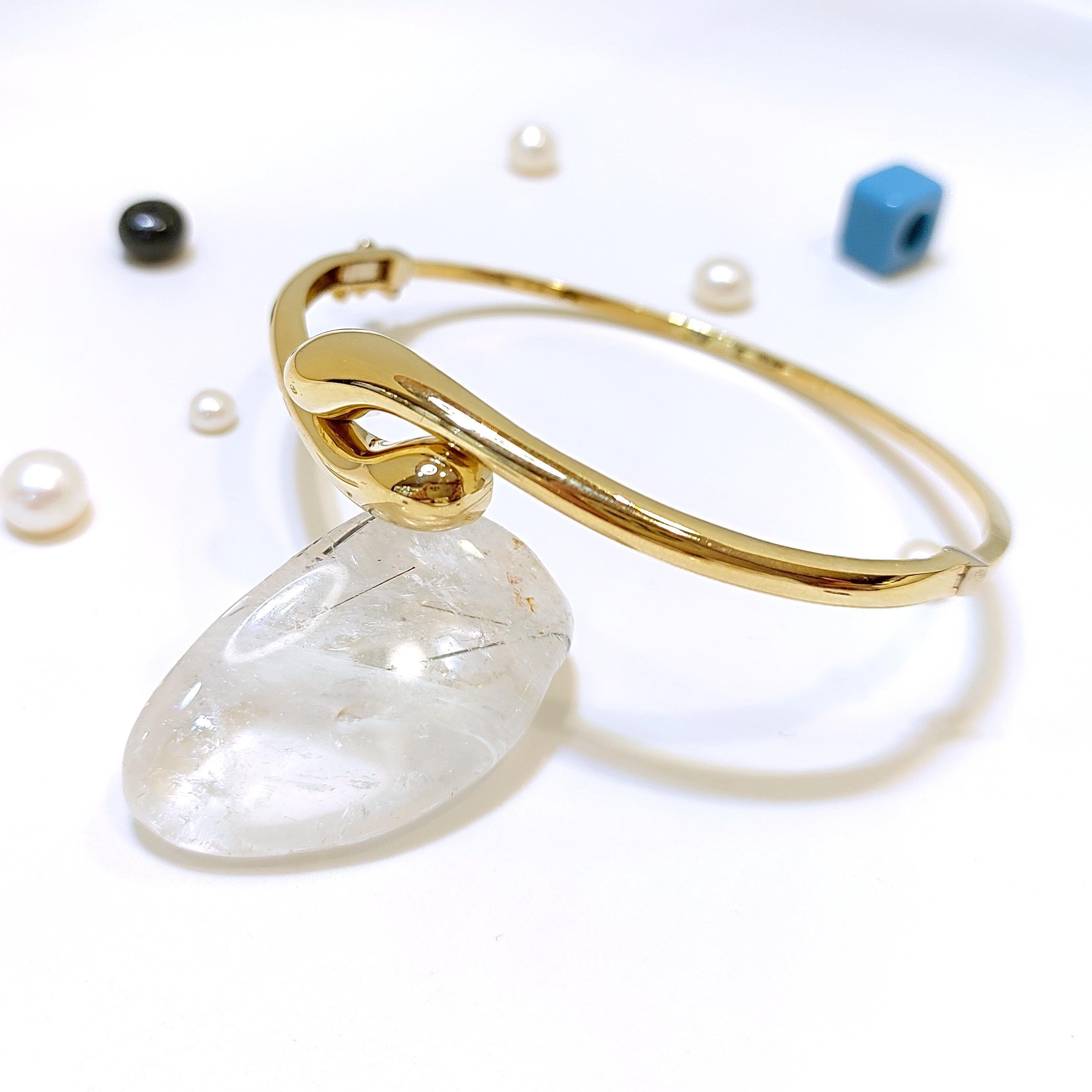 Damla Kelepçe Bilezik 14 Ayar Altın HD VİDEOLU