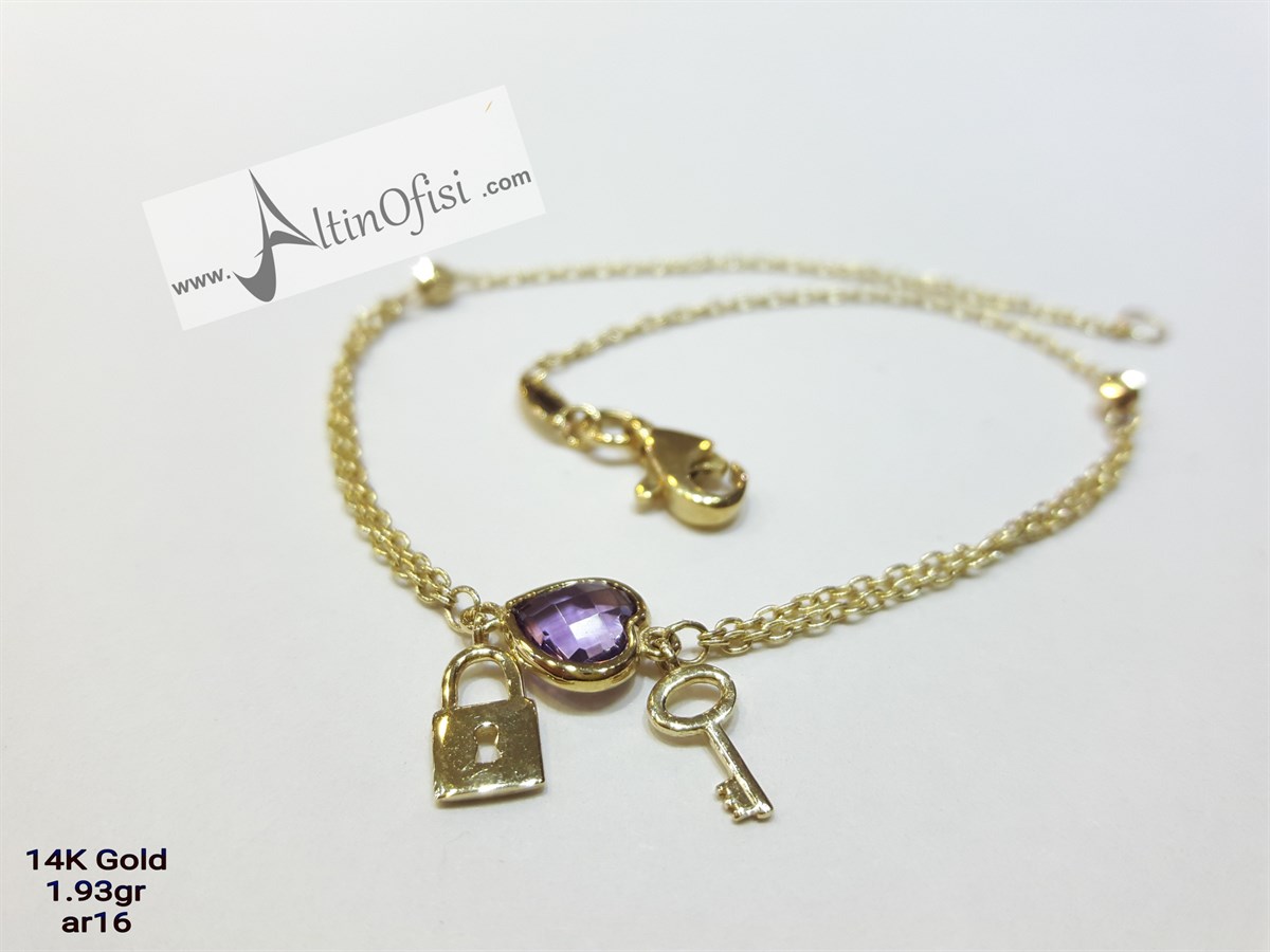 Kalbinin Kilidi Künye 14 Ayar Altın