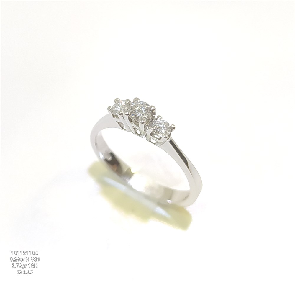 Pırlanta Tria Yüzük 0.29ct I 18K Altın