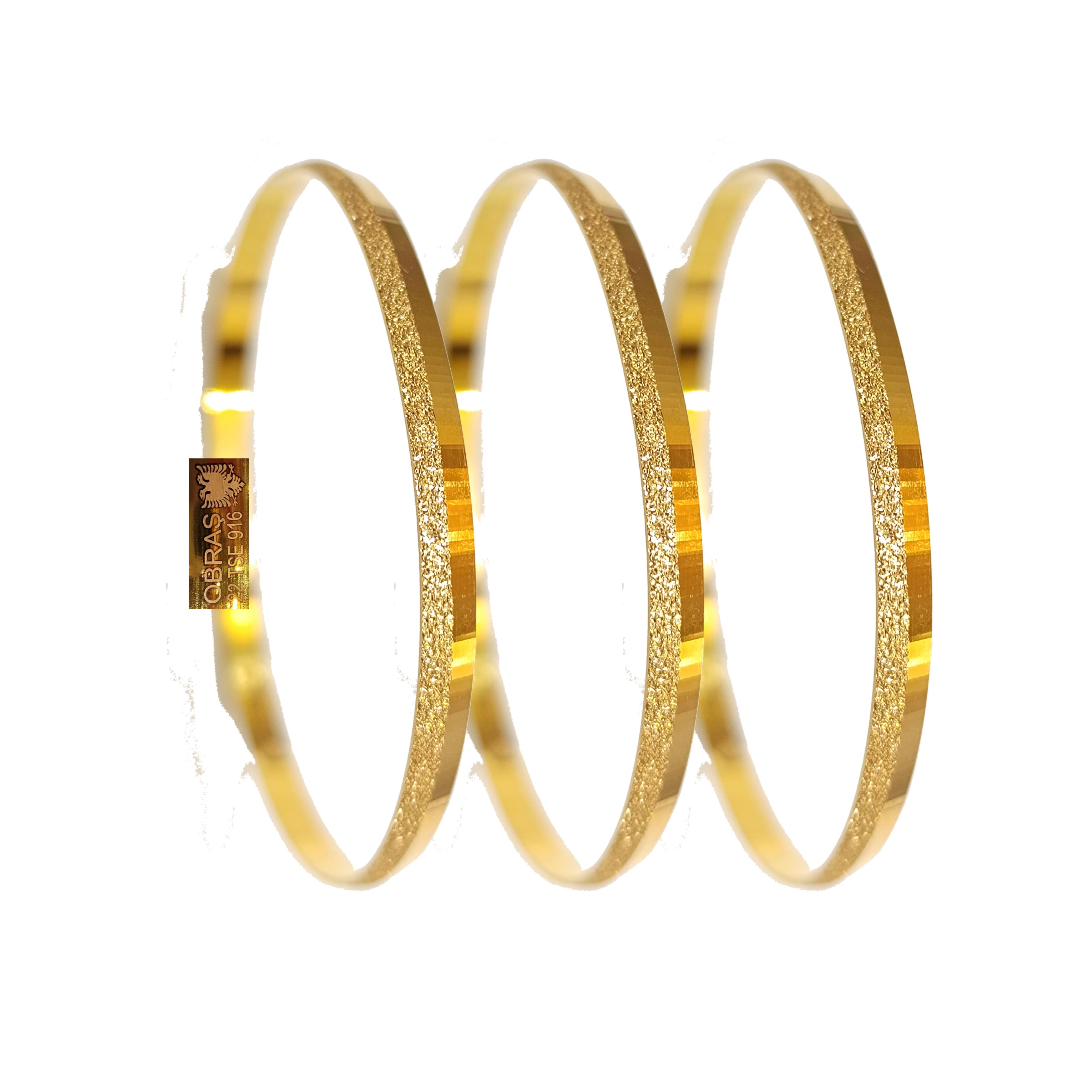 10gr İşçiliksiz Simli Pramit Ray Bilezik 22 Ayar Altın Yatırım ve Tasarruf