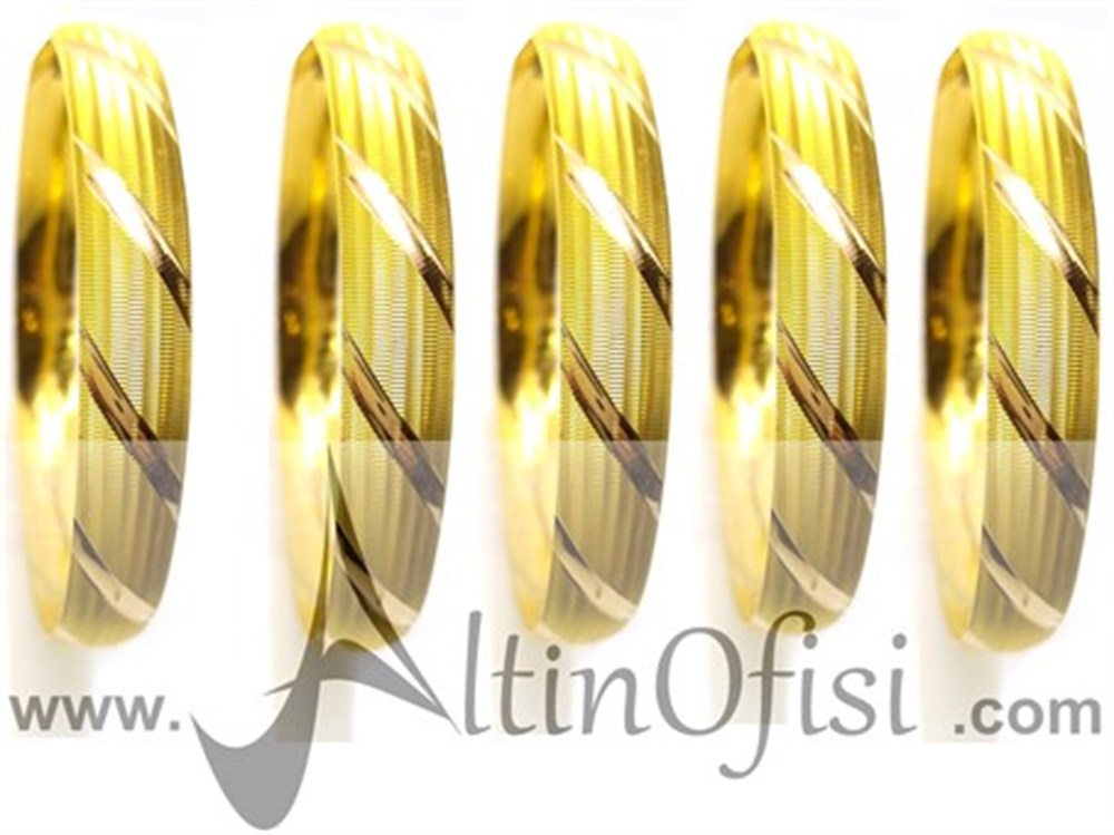 12,50gr CNC Bilezik 22 Ayar Altın