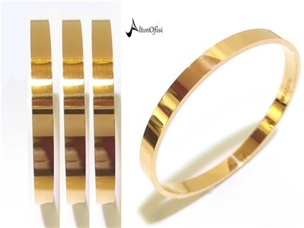 15.00gr  5mm Ray Bilezik 22 Ayar Altın