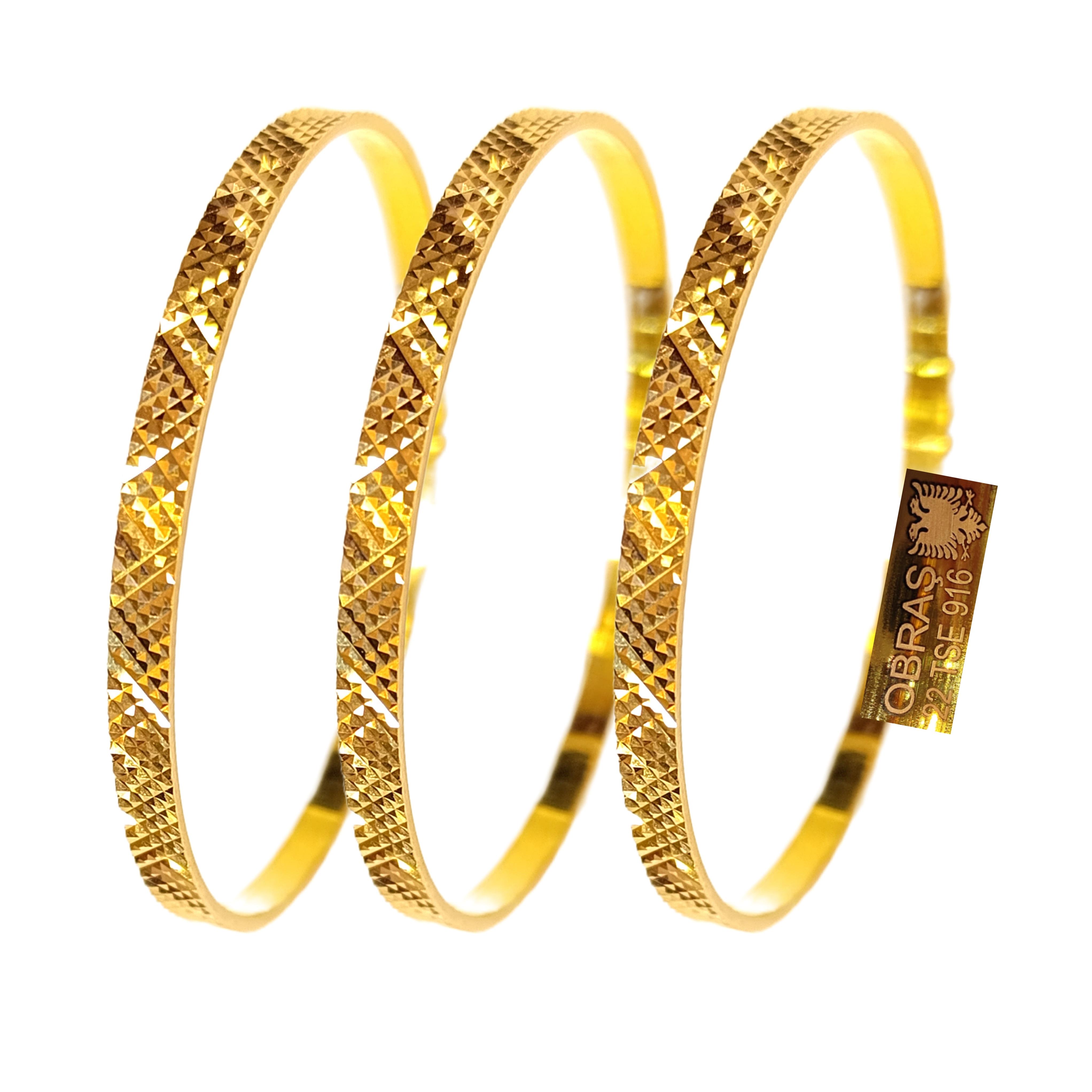 15gr İşçiliksiz Piramit Bilezik 22 Ayar Altın Tasarruf Yatırım