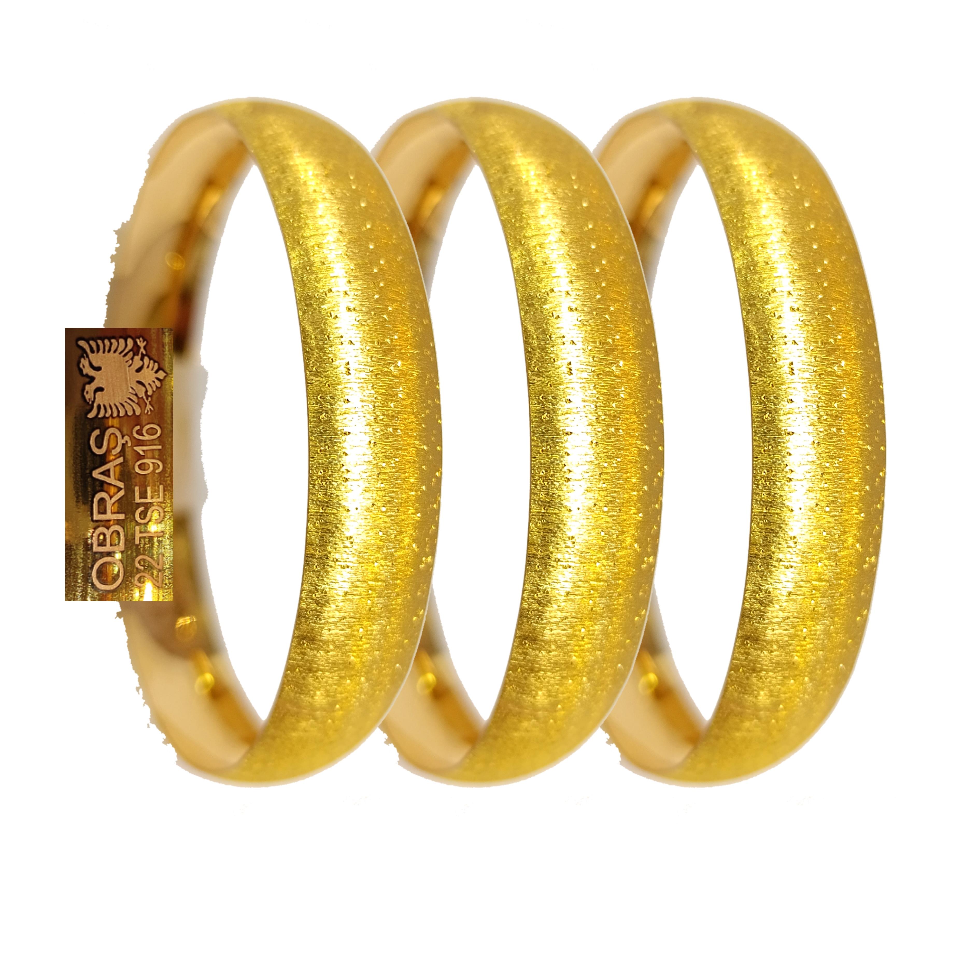 15gr  İşçiliksiz CNC Simli Zımparalı Bilezik 22 Ayar Altın Yatırım ve Tasarruf