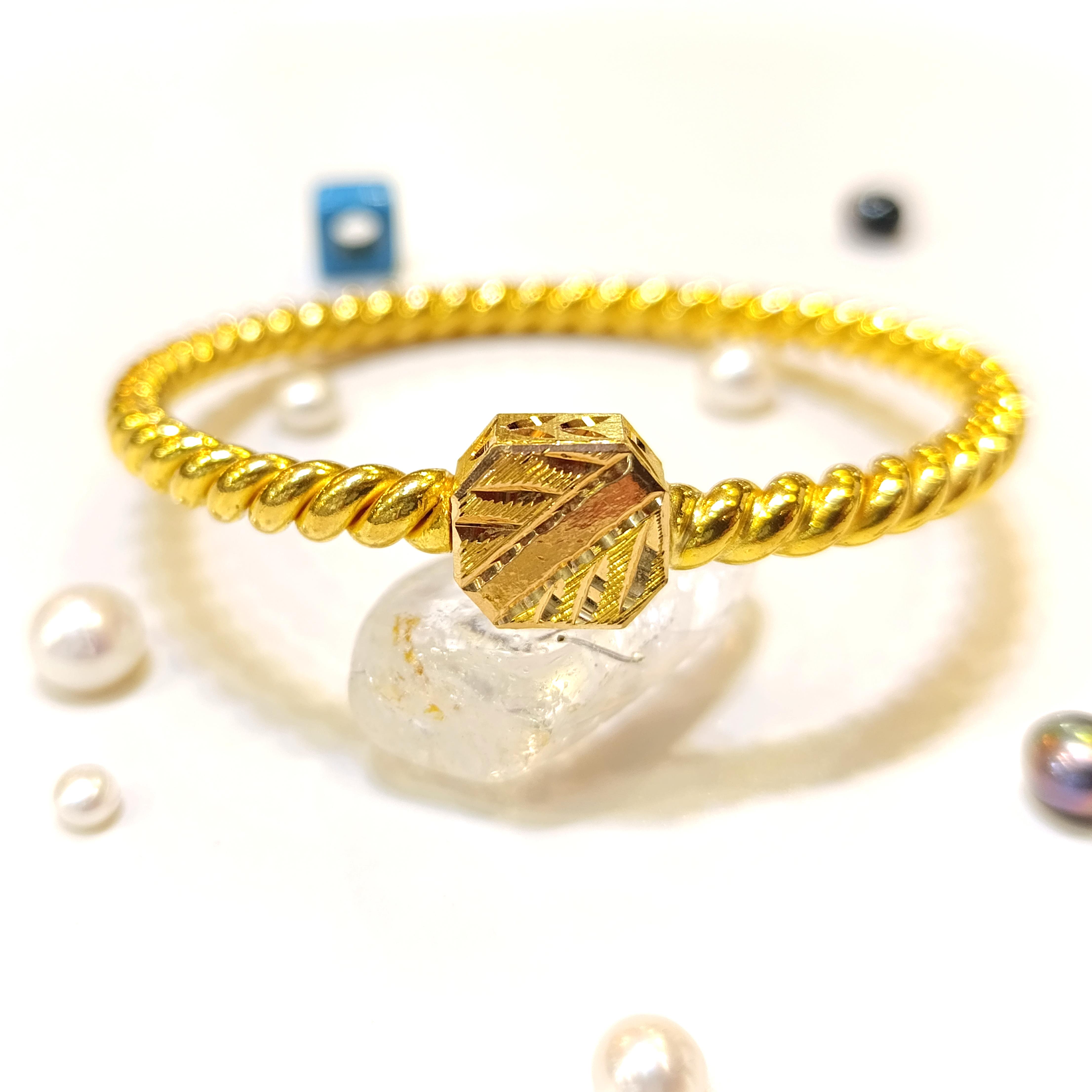 50gr İşçiliksiz Ankara Sandık Kilitli Burma Bilezik 22 Ayar Yatırım ve Tasarruf İçin