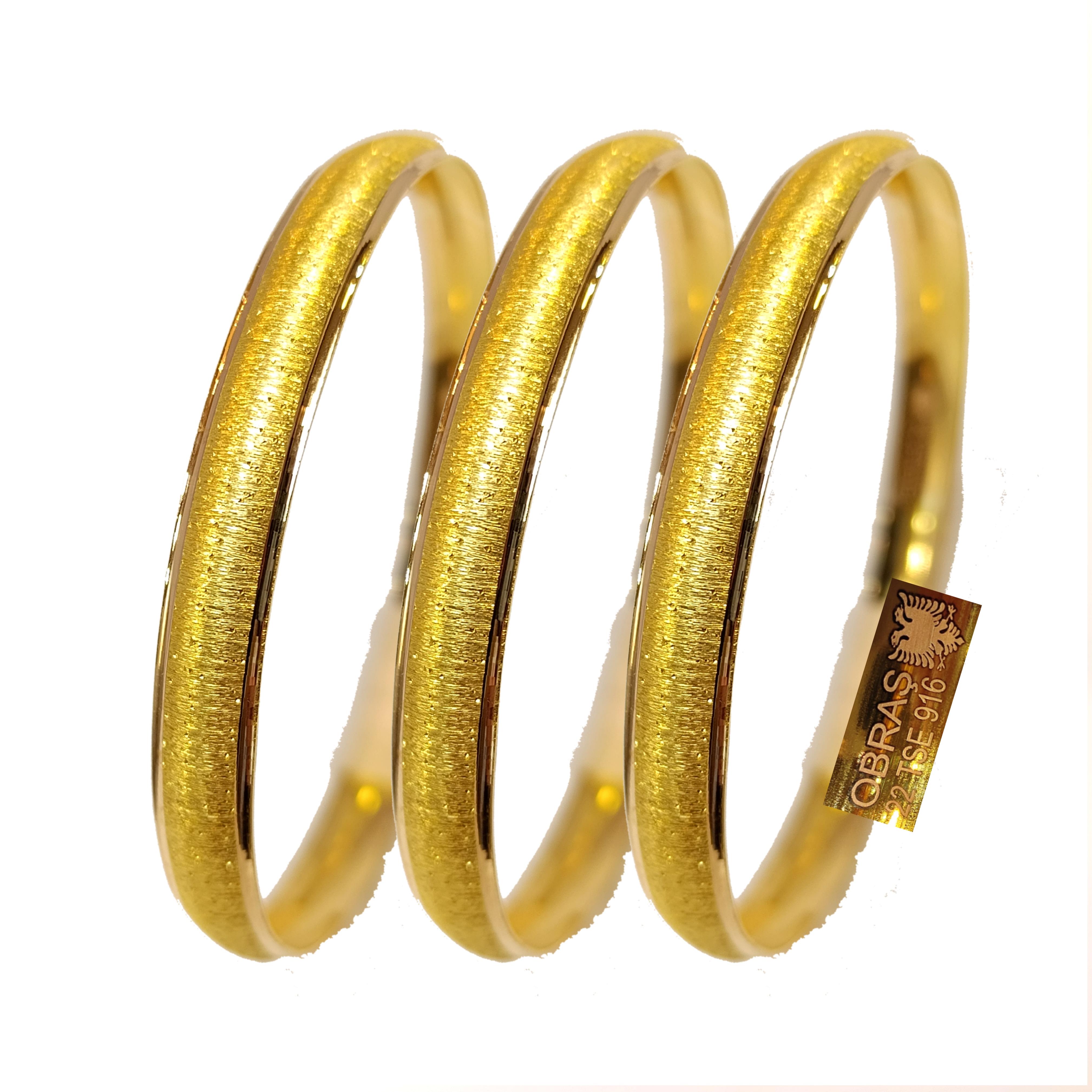 8gr Kenarı Çerçeveli Zımparalı Bilezik 22 Ayar Altın YATIRIM ve TASARRUF