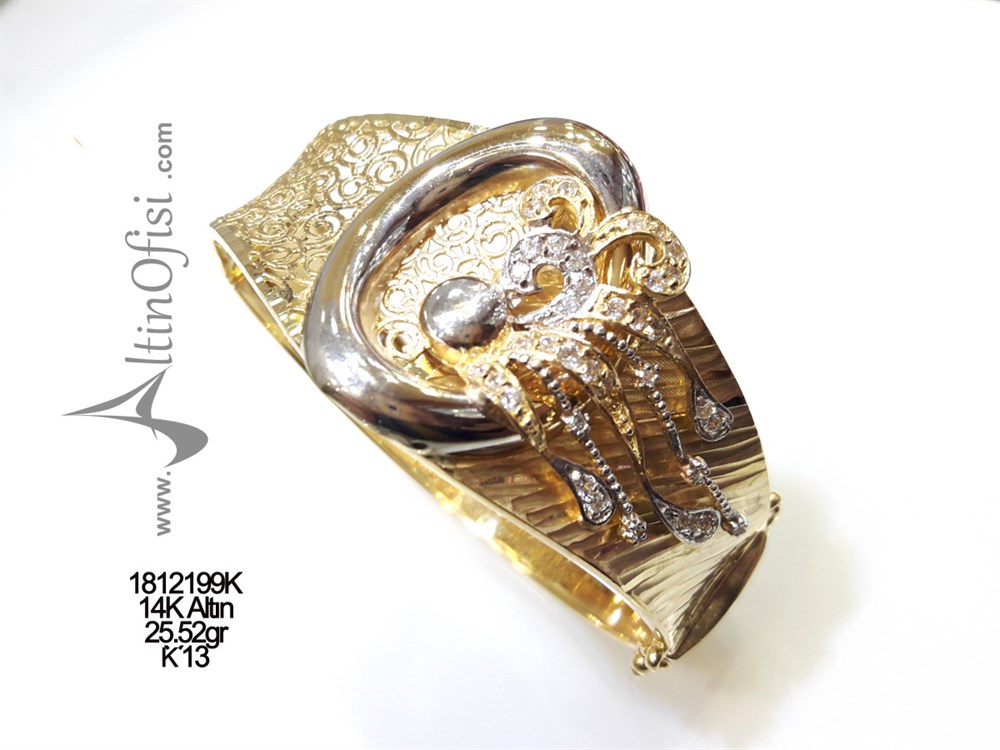 Kelepçe Bilezik 14 Ayar Altın