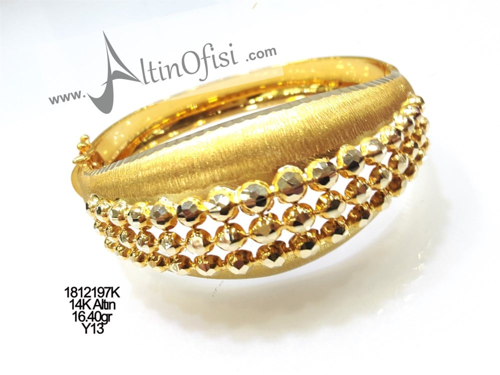 Kelepçe Bilezik 14 Ayar Altın