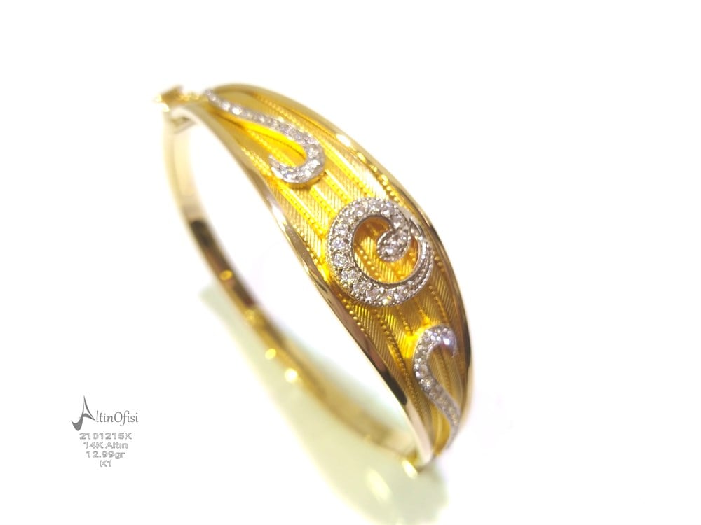 Kelepçe Bilezik 14 Ayar Altın