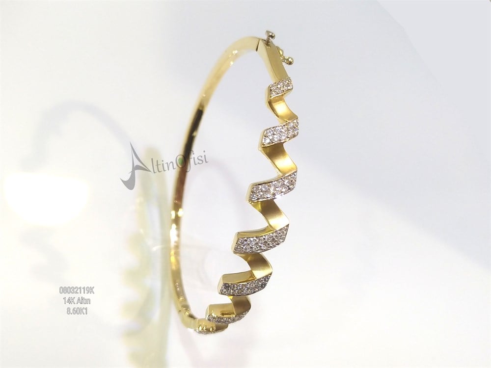 Kelepçe Bilezik 14 Ayar Altın