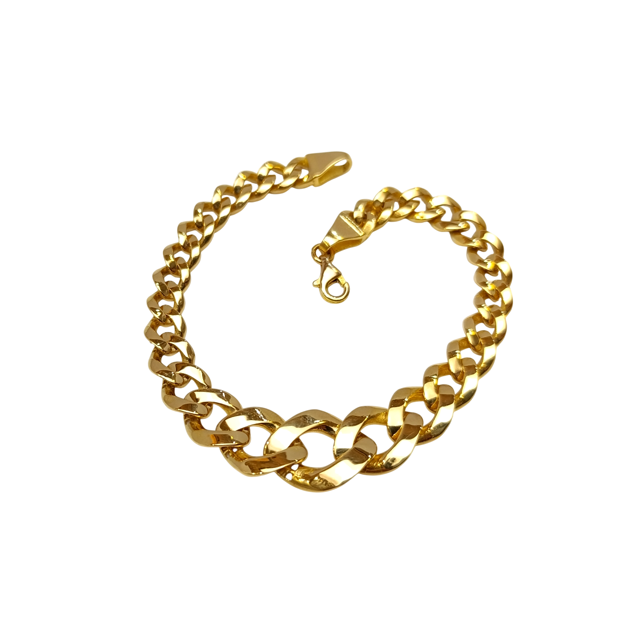 13.2mm Gurmet Bileklik Künye 22 Ayar Altın HD VİDEOLU