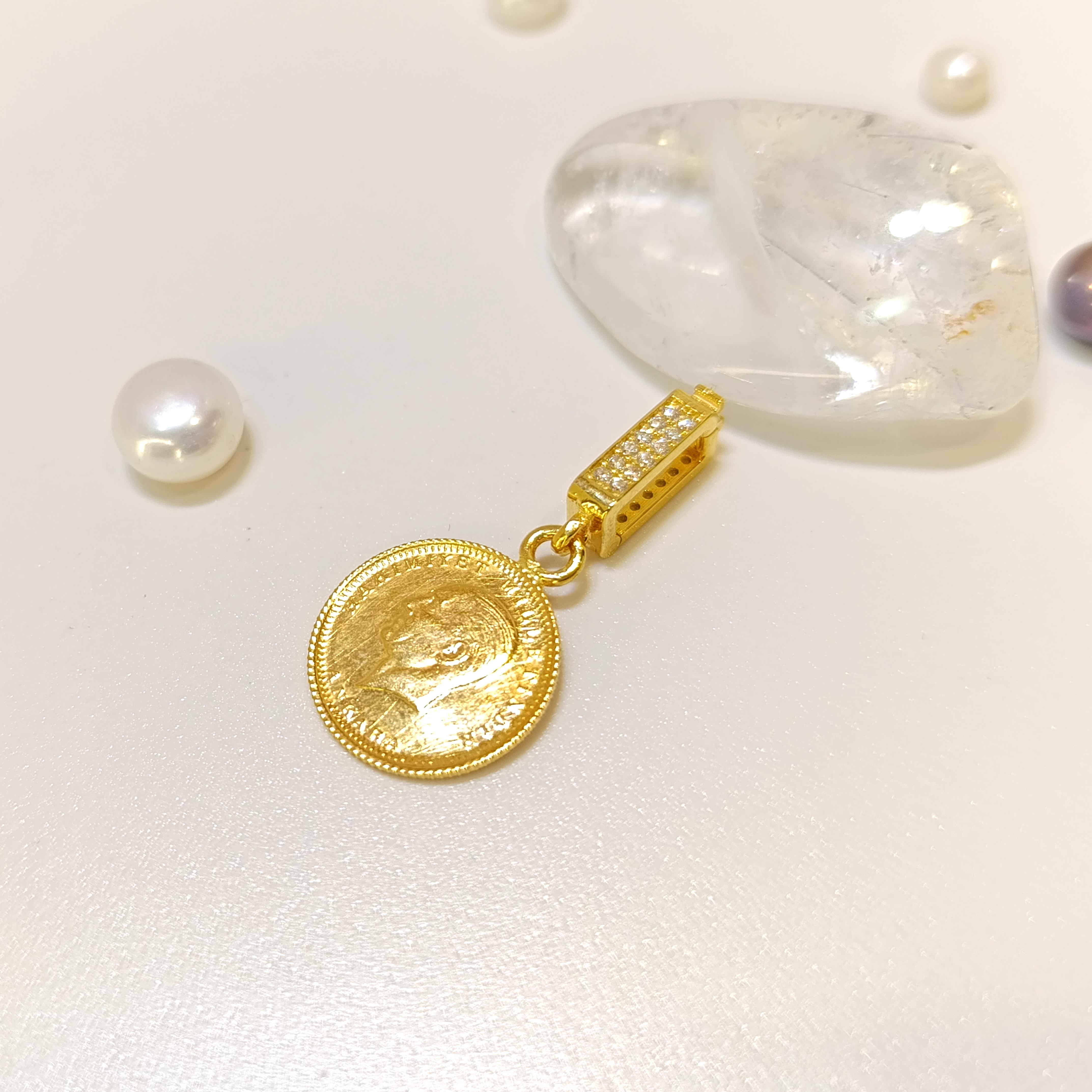 Atalira Çeyrek Altınlı Charm Açılır Kilitli Kolye HD VİDEOLU