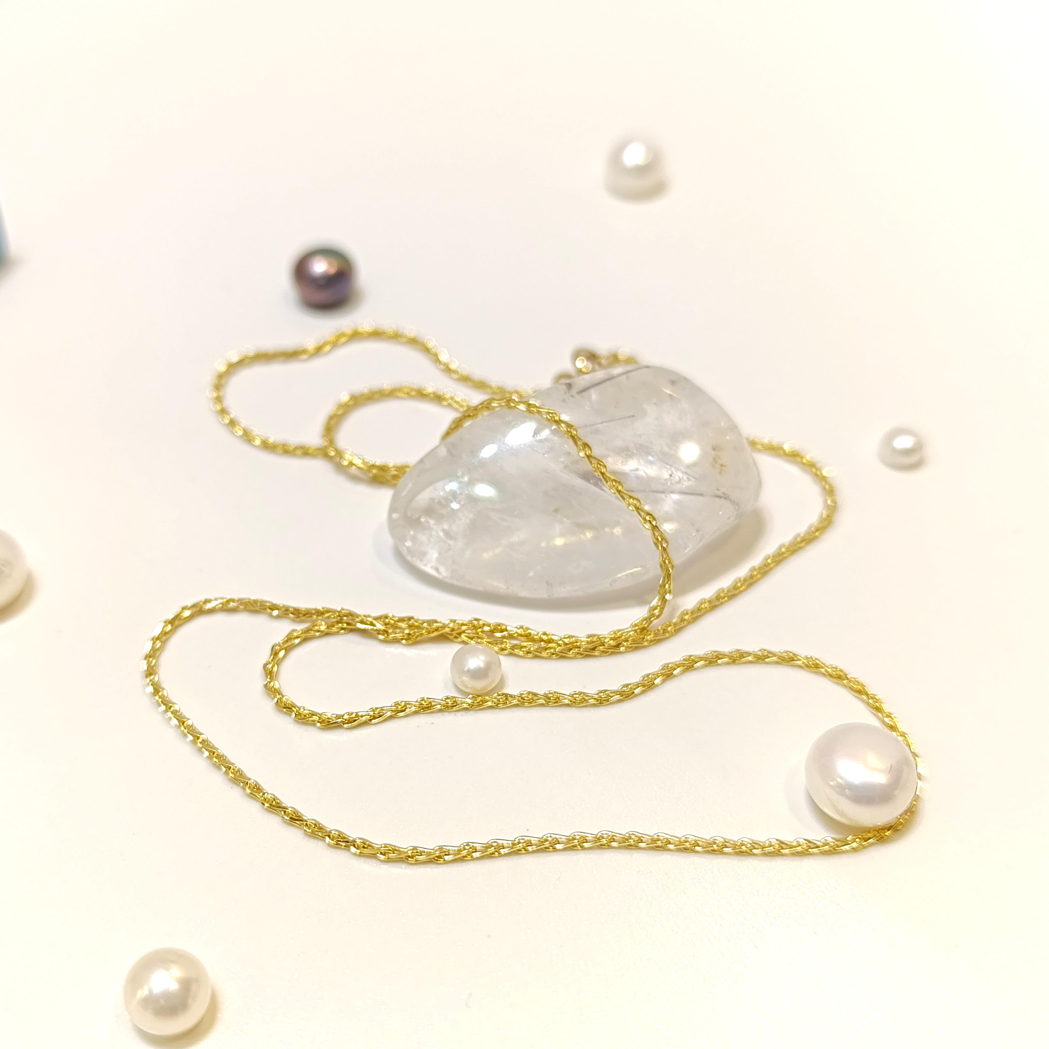 50cm 1mm İnce Örgü Zincir 14 Ayar Altın  HD VİDEOLU