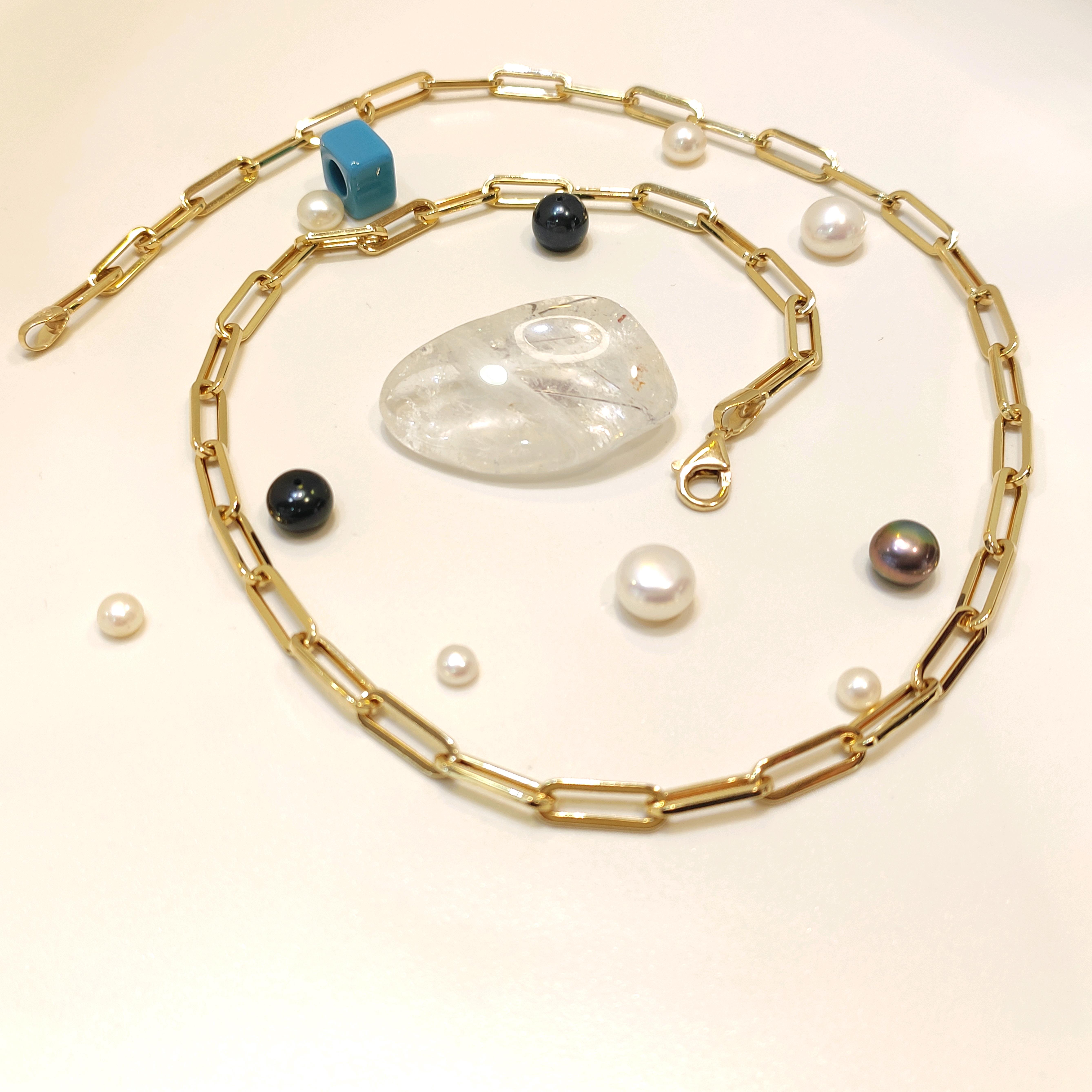 50cm 4.5mm Ataç Zincir 14 Ayar Altın  HD VİDEOLU