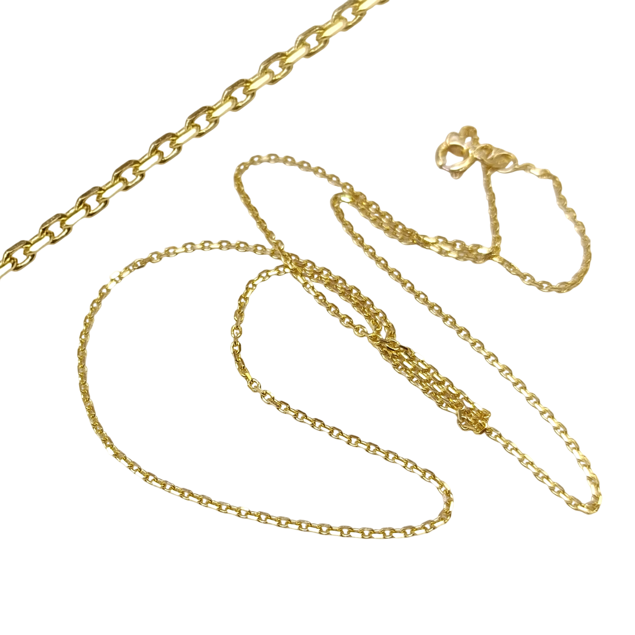 50cm Forse Zincir 14 Ayar Altın