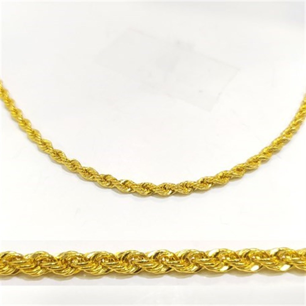 50cm Halat zincir 14 Ayar Altın