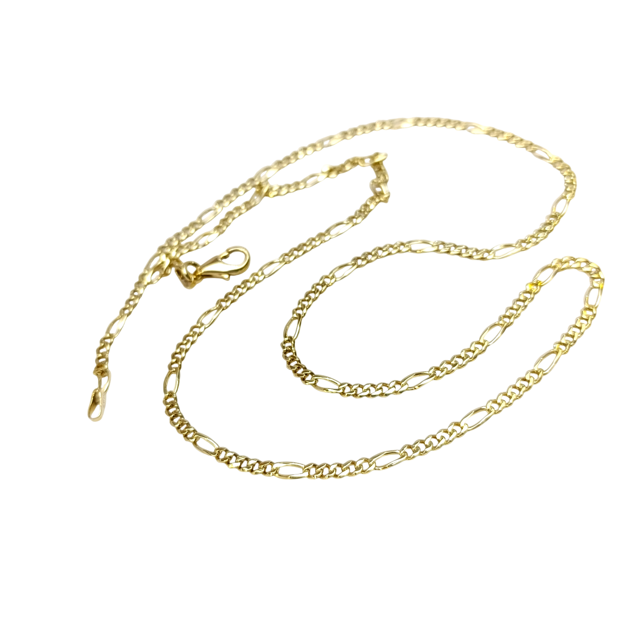 53cm 2.8mm Figaro Zincir 14 Ayar Altın 4K VİDEOLU