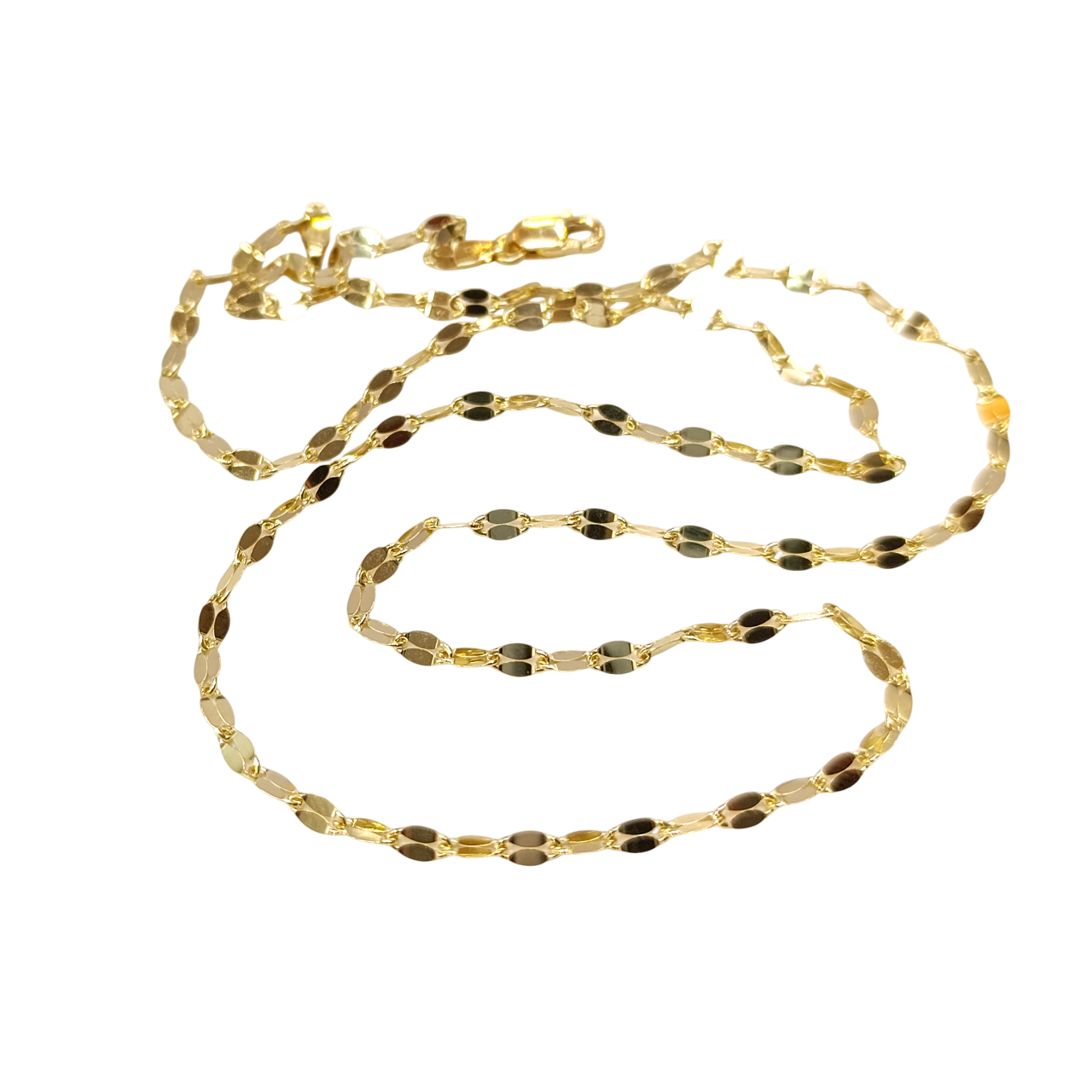 55cm Pullu Zincir Kolye 14 Ayar Altın HD VİDEOLU