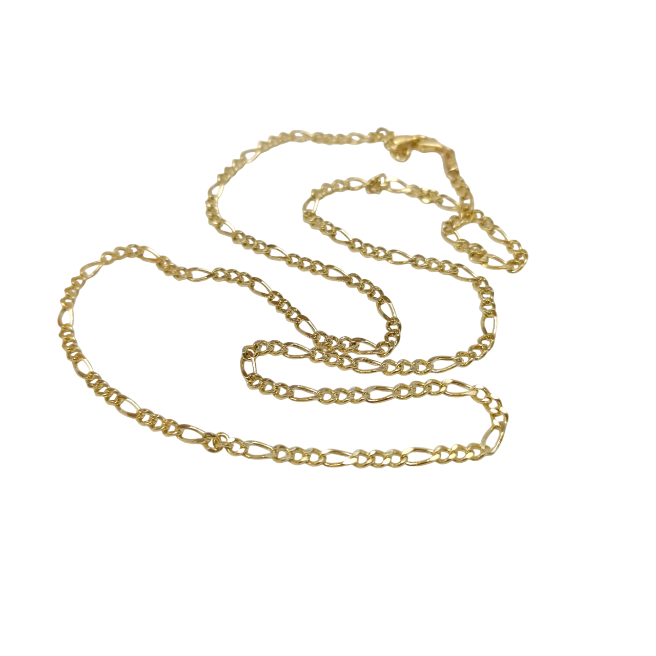 60cm 3.1mm Figaro Zincir 14 Ayar Altın 4K VİDEOLU