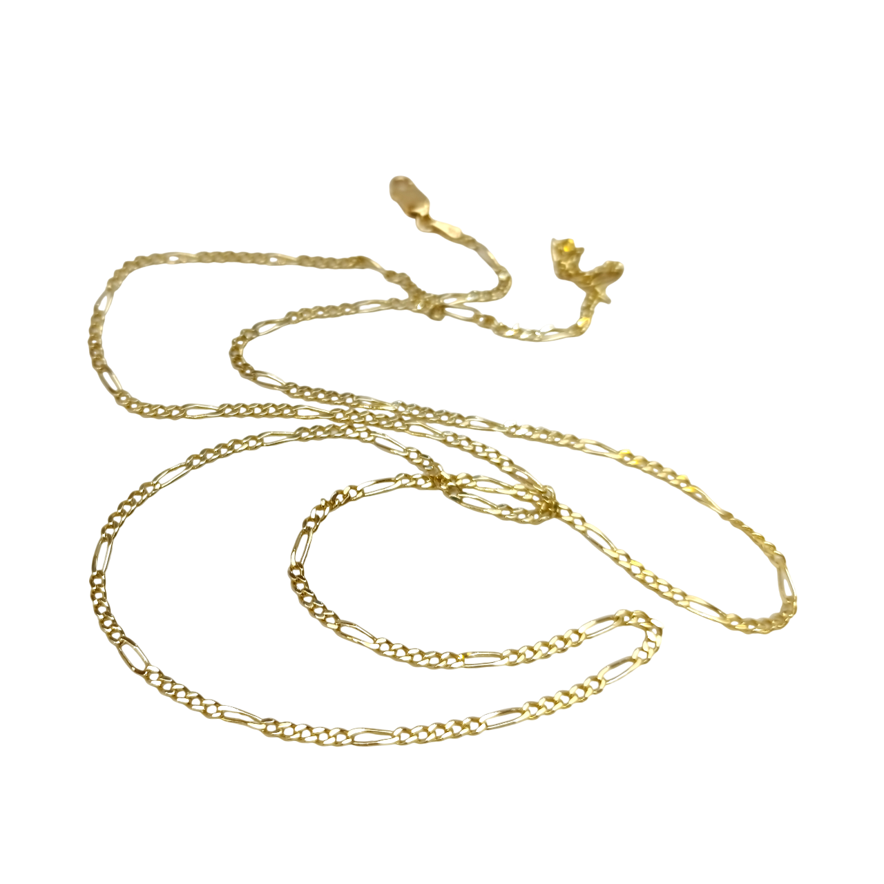 65cm 2.1mm Figaro Zincir 14 Ayar Altın 4K VİDEOLU