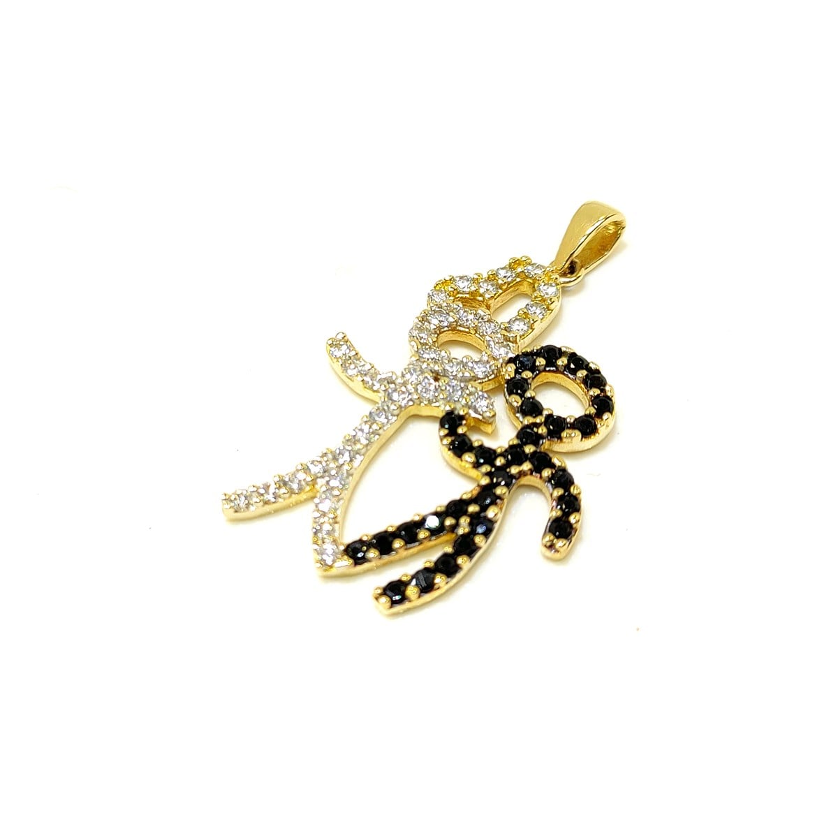 Aşıklar Kolye Ucu 14 Ayar Altın 