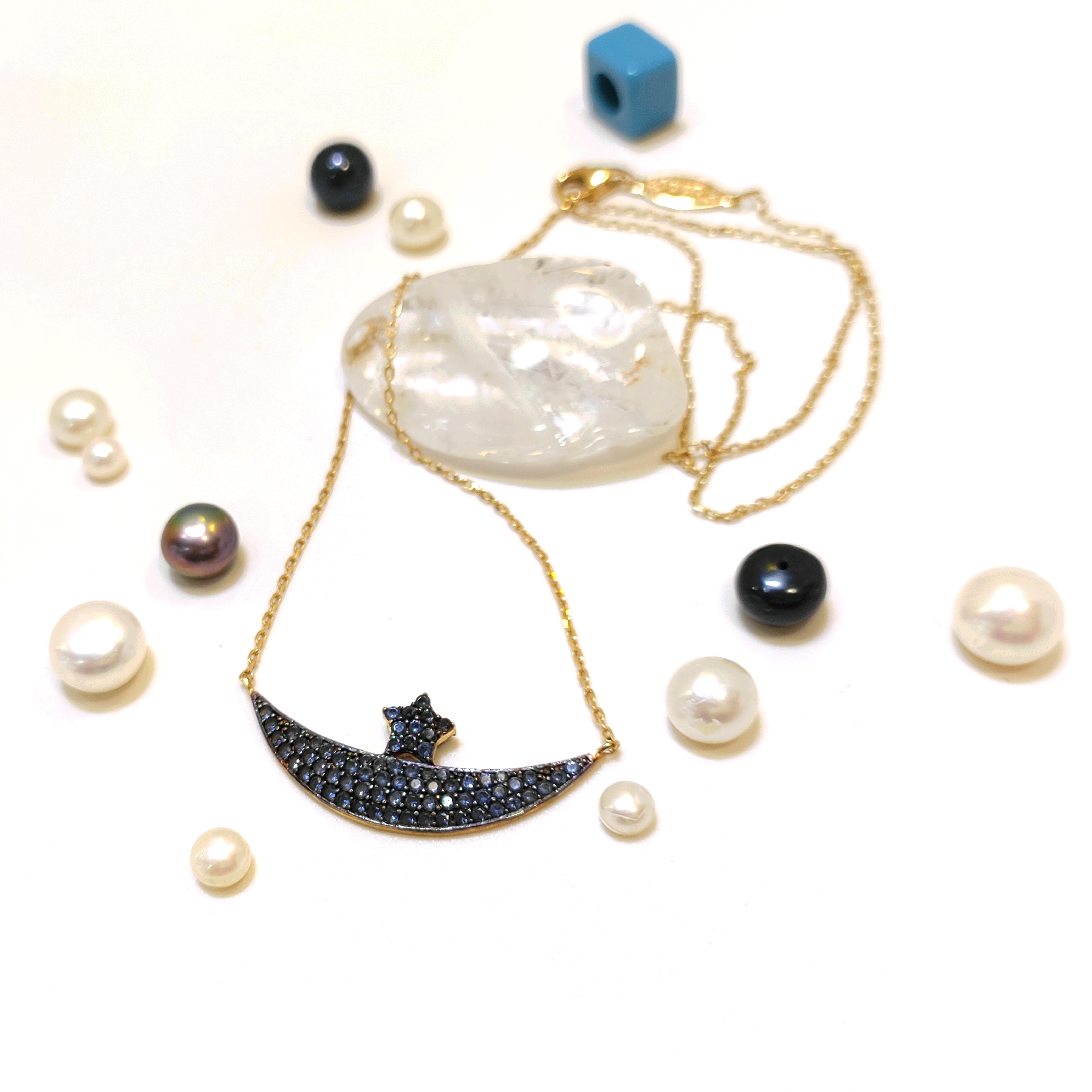 Ay Yıldız Kolye 14 Ayar Altın  HD VİDEOLU