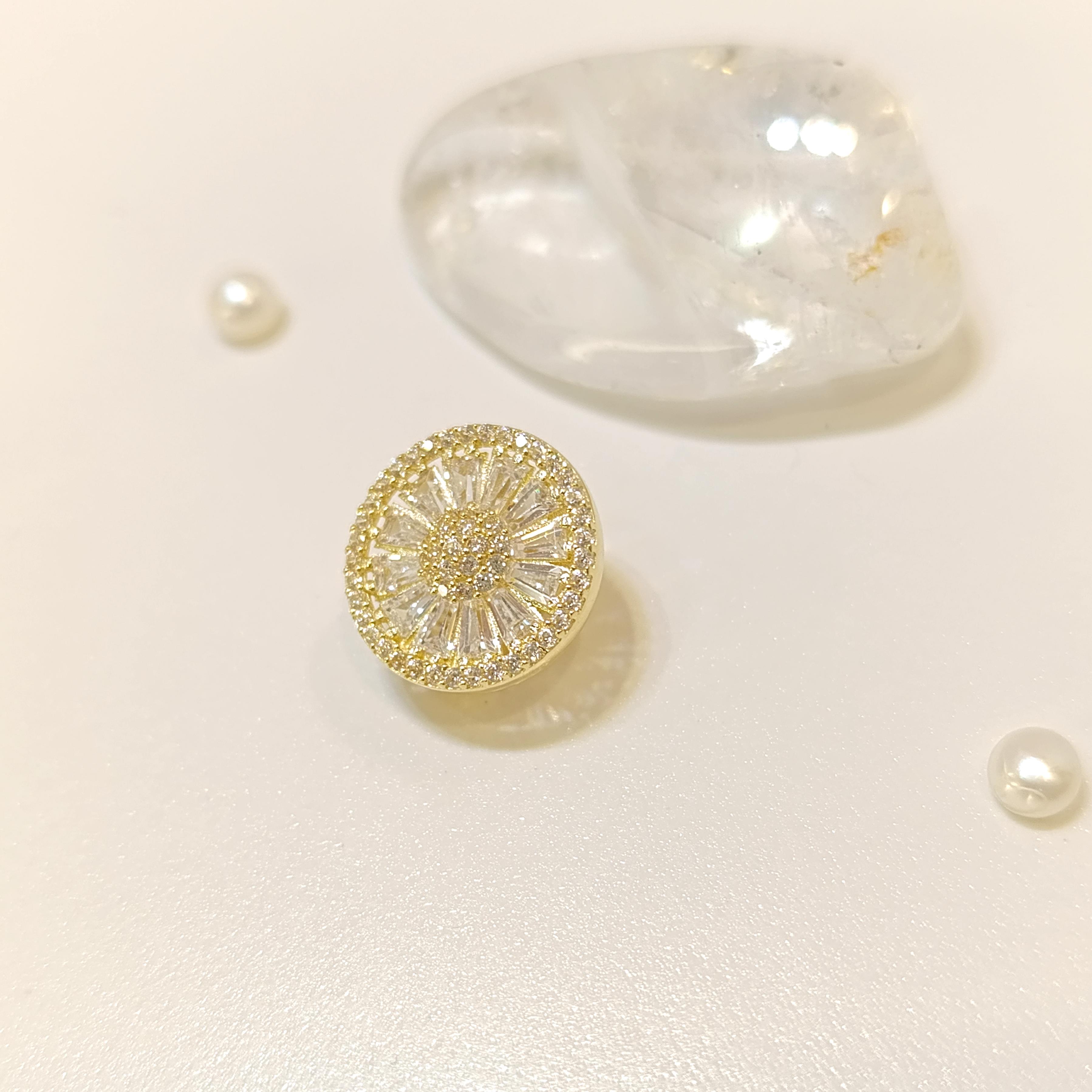 Charm Baget Taşlı Kolye 14 Ayar Altın HD VİDEOLU