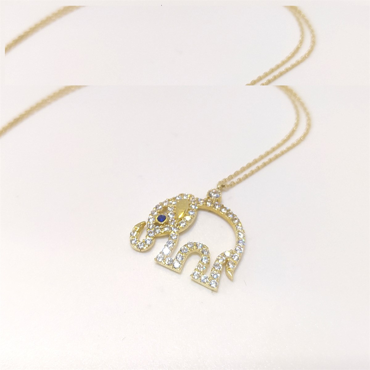 Fil  Kolye 14 Ayar Altın 