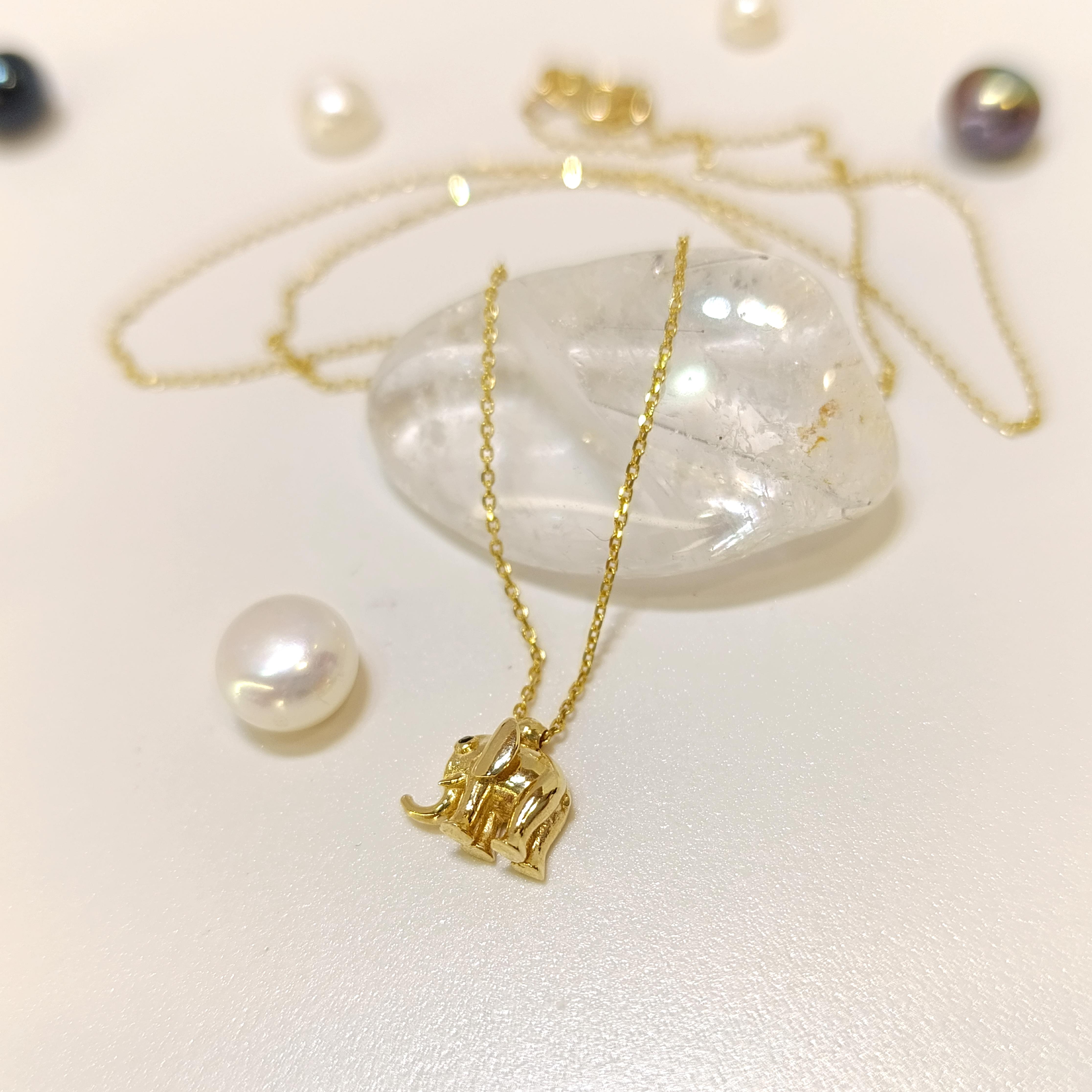 Fil Kolye 14 Ayar Altın  HD VİDEOLU