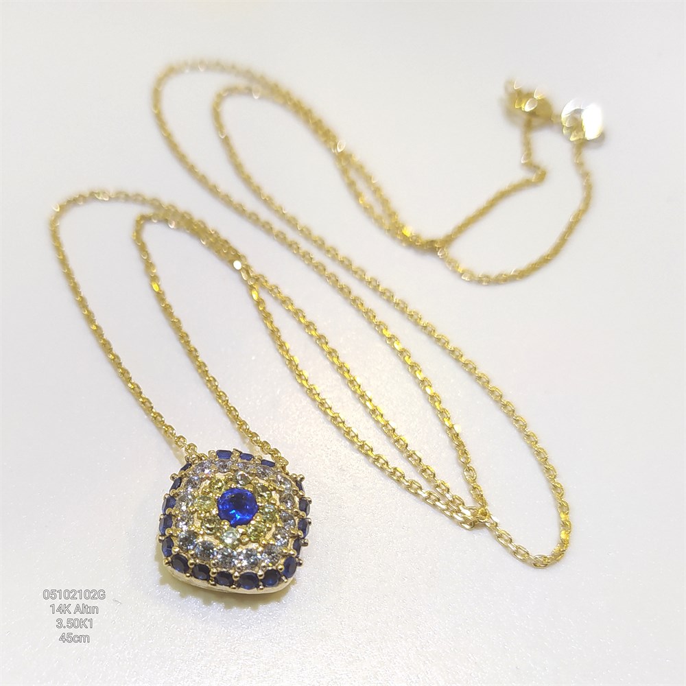 Göz Kolye 14 Ayar Altın