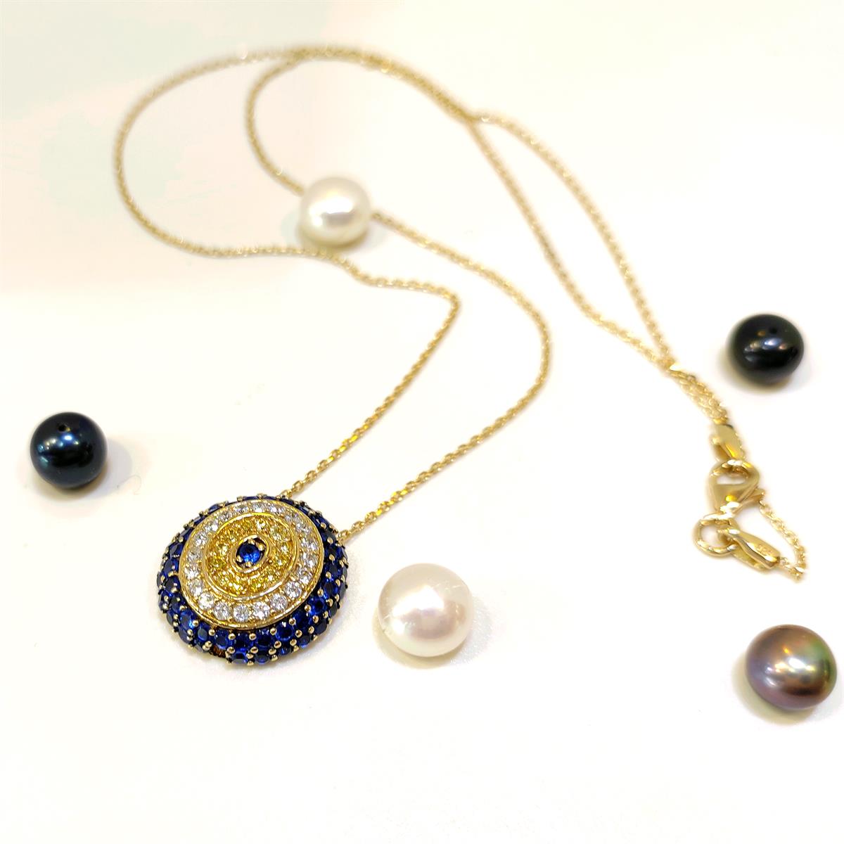 Göz Kolye 14 Ayar Altın HD VİDEOLU