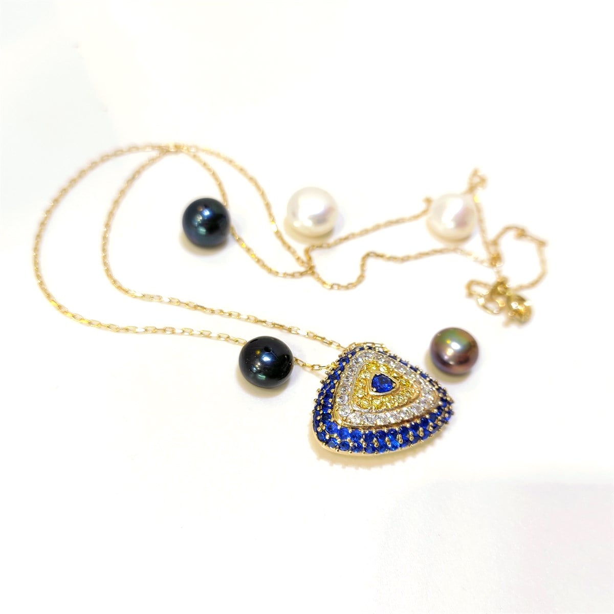 Göz  Kolye 14 Ayar Altın HD VİDEOLU