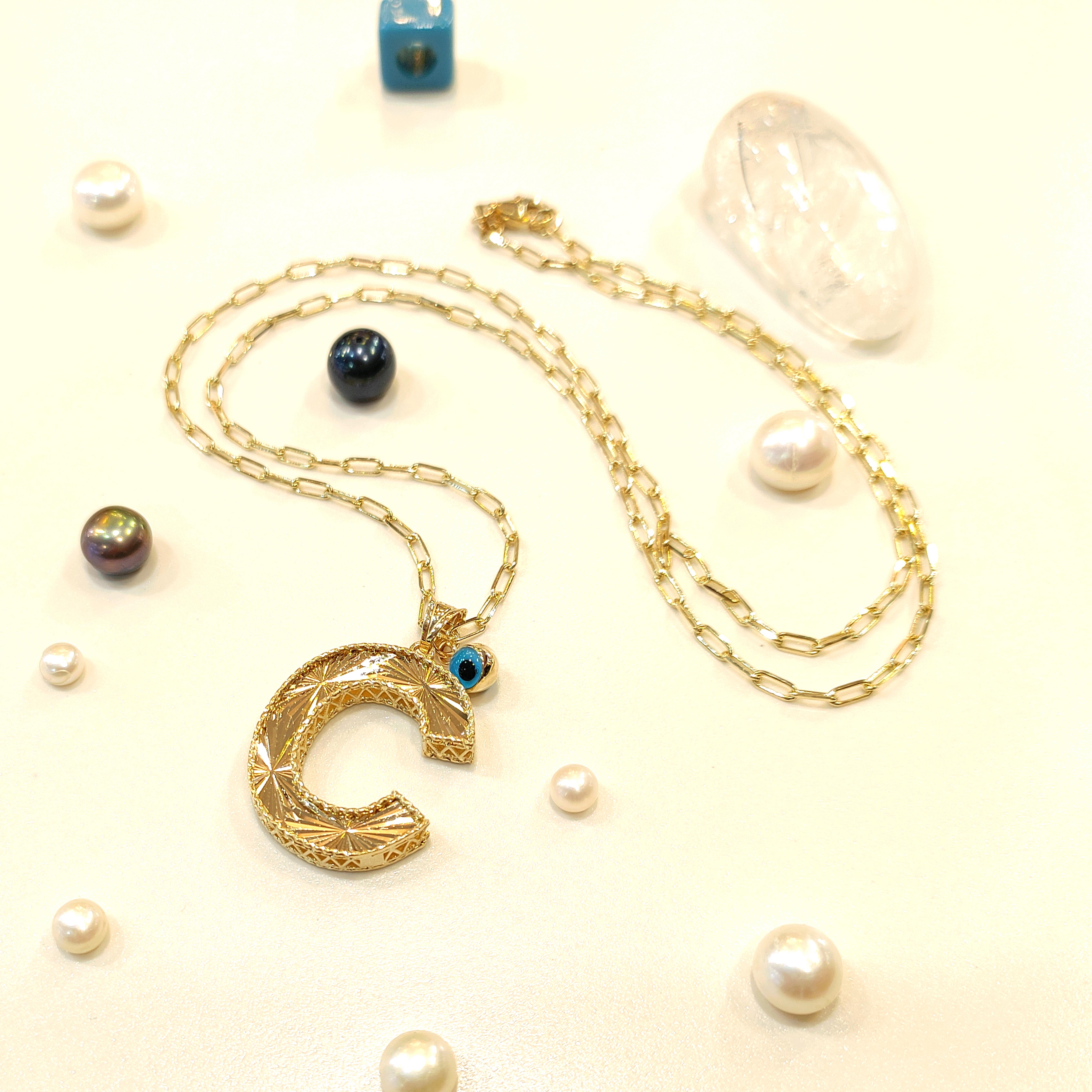 Harf Kolye 14 Ayar Altın HD VİDEOLU