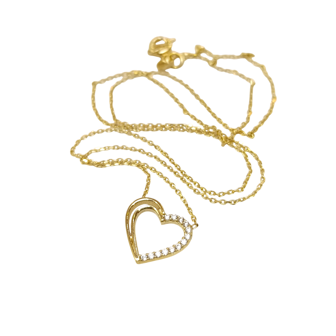 Kalp Kolye 14 Ayar Altın HD VİDEOLU