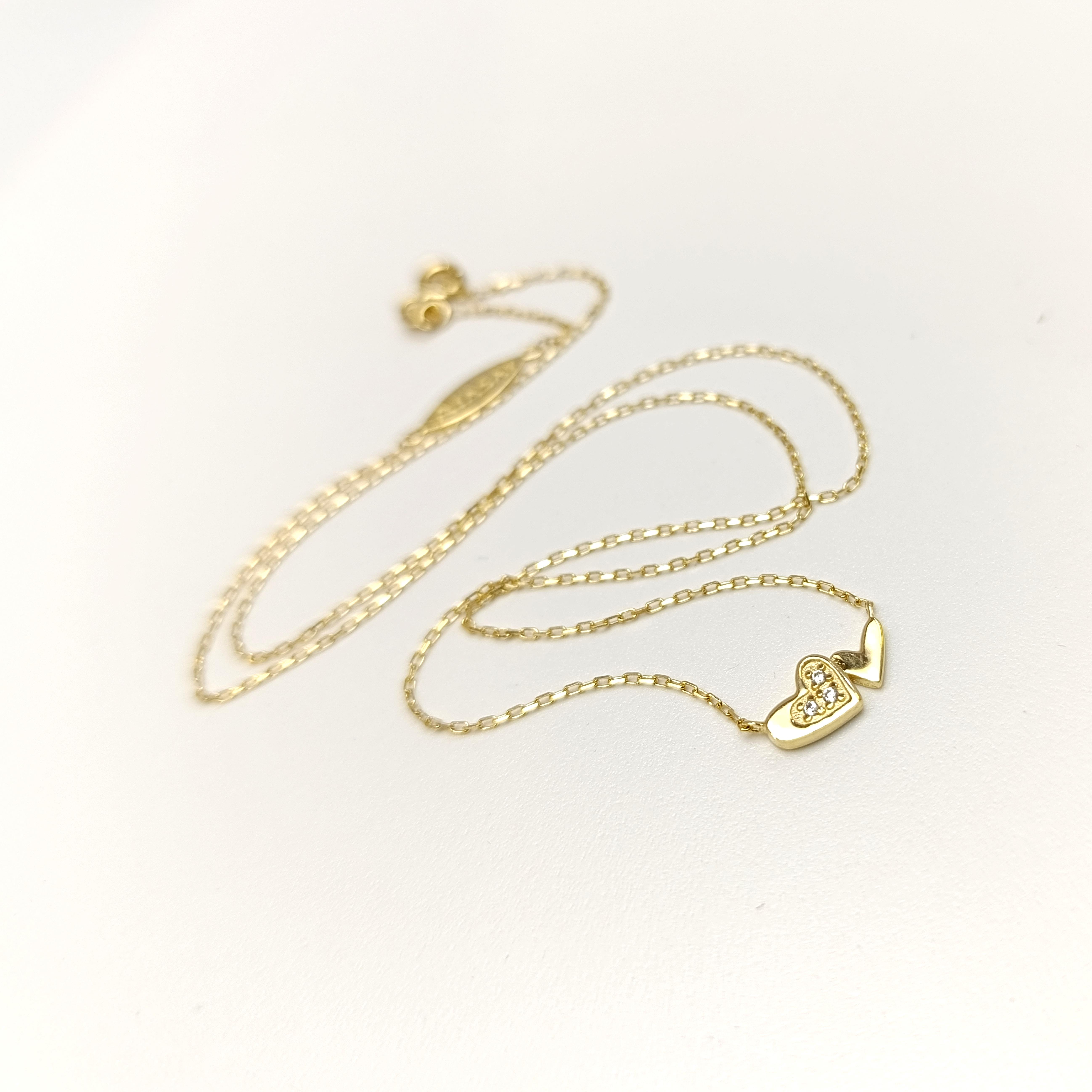 Kalp Kolye 14 Ayar Altın HD VİDEOLU