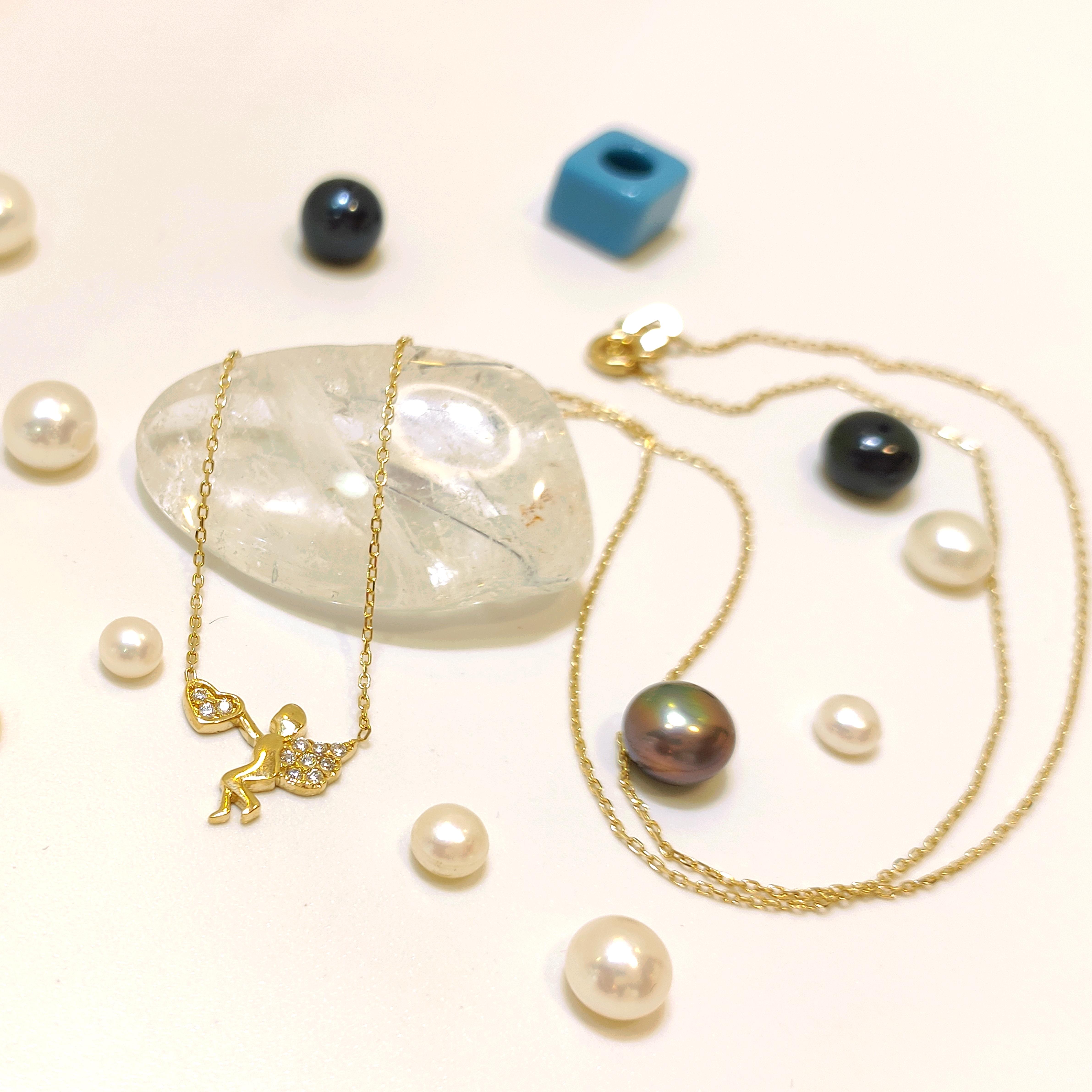 Kalp Taşıyan Melek Kolye 14 Ayar Altın  HD VİDEOLU