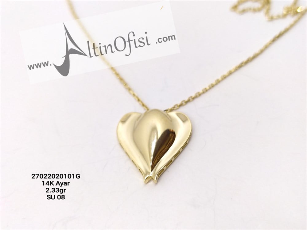 Lale Kolye 14 Ayar Altın