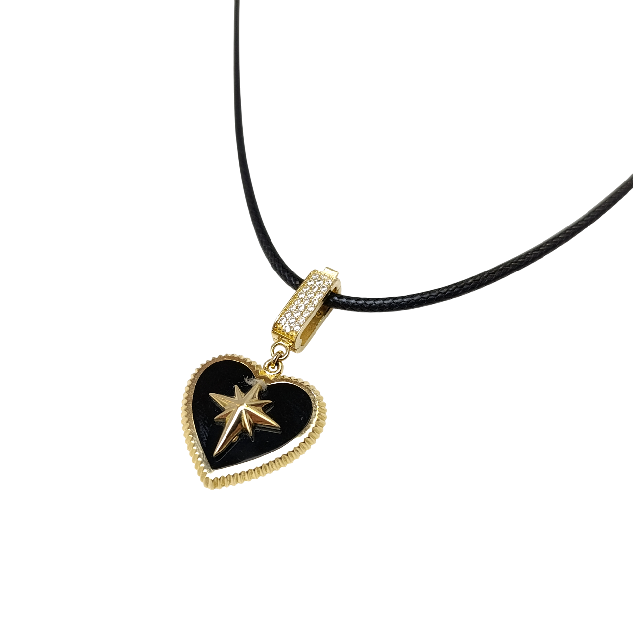 Madalyon Kalpli Kuzey Yıldızı Kolye 14 Ayar Altın HD VİDEOLU