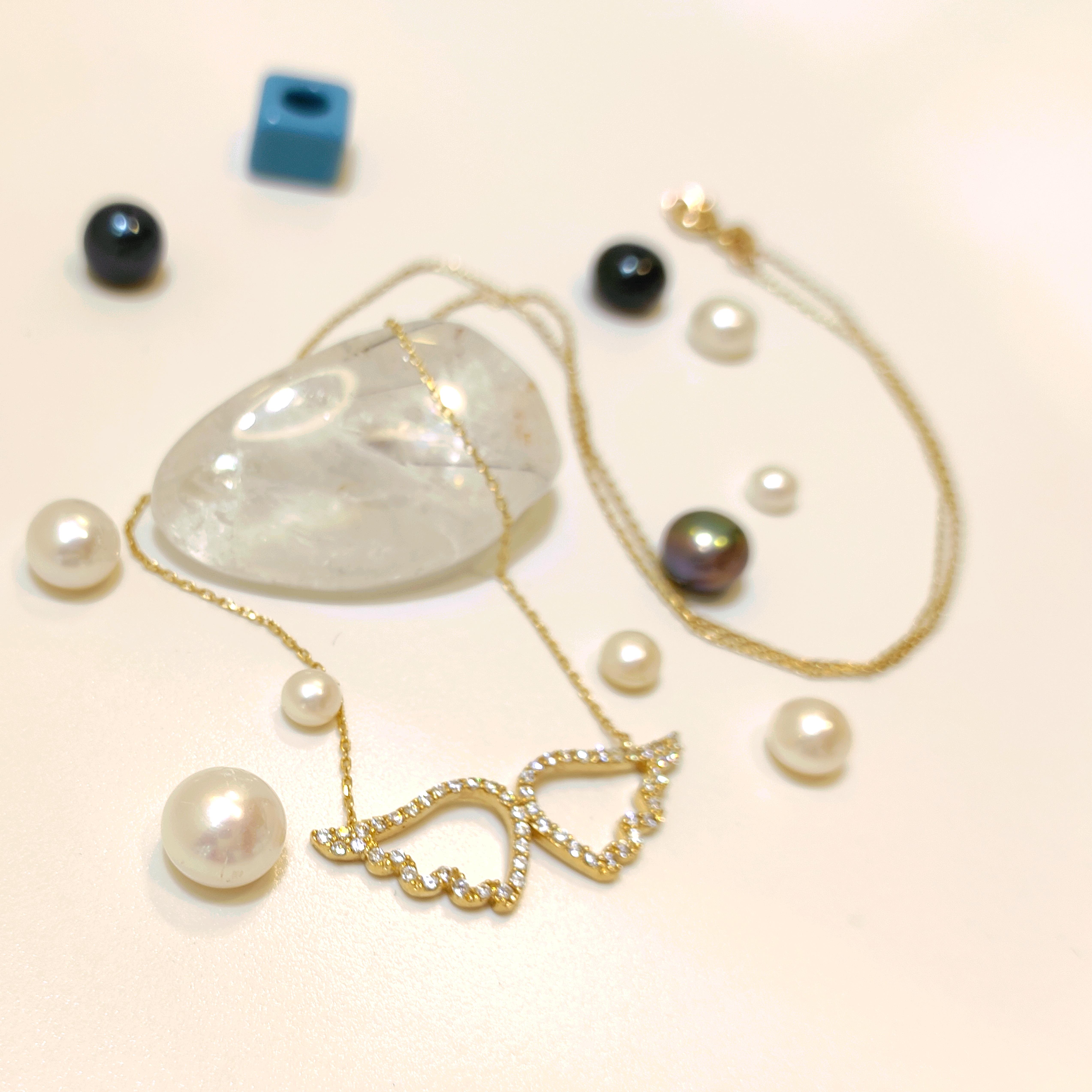 Melek Kanadı Kolye 14 Ayar Altın  HD VİDEOLU