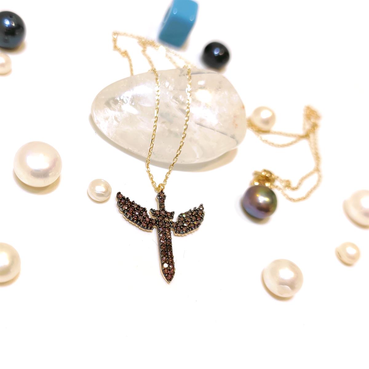 Mikailin Kılıcı Kolye 14 Ayar Altın  HD VİDEOLU